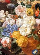 ELIAERTS, Jan Frans Bouquet of Flowers in a Sculpted Vase (detail) f oil painting reproduction